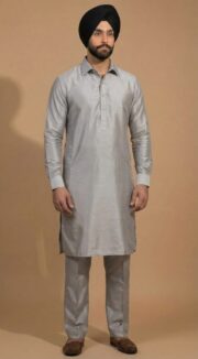 Platinum Grey Kurta Pajama